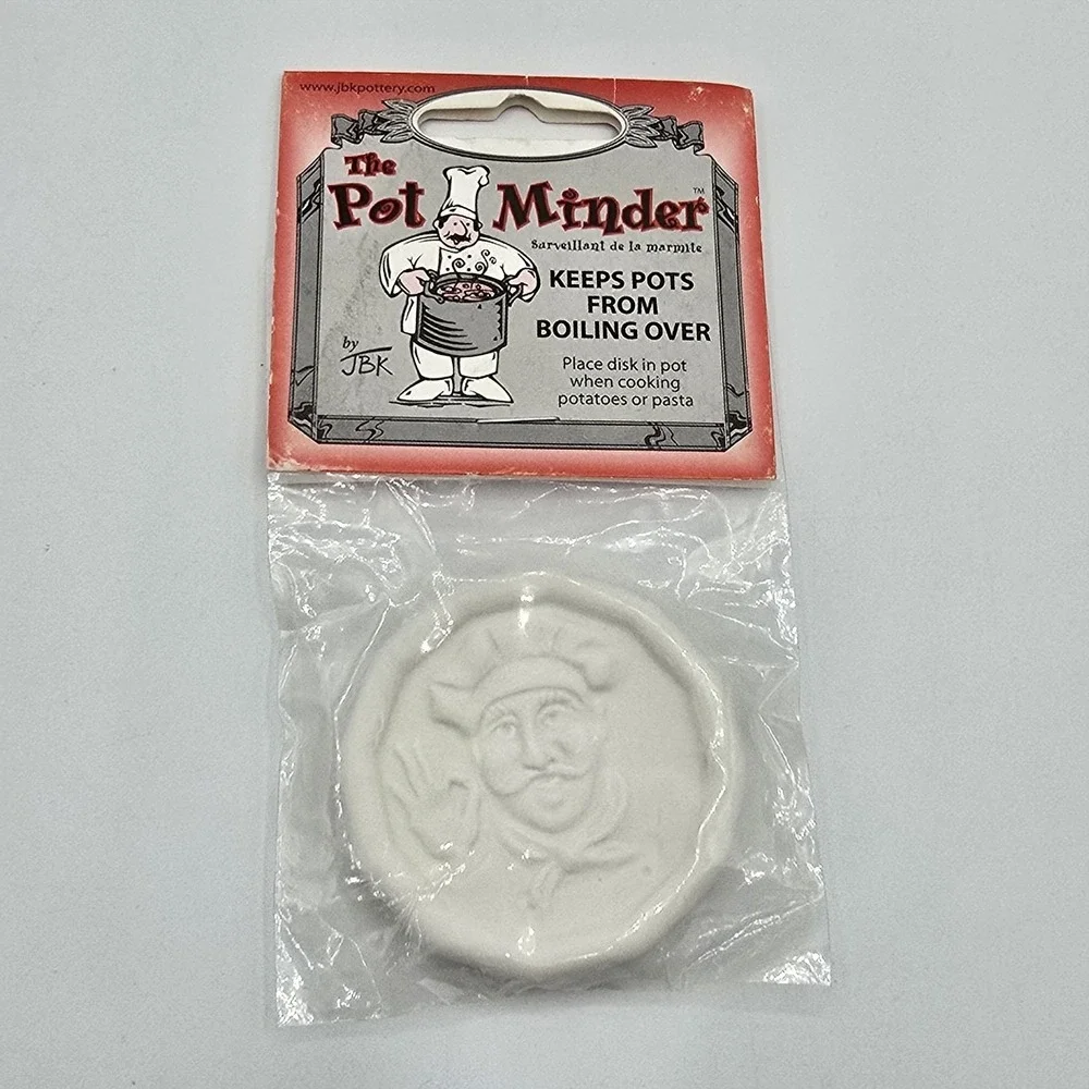 The Pot Minder Ceramic Disc. Keeps Pots From‎ Boiling Over